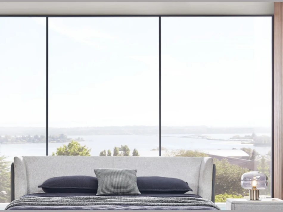 Detail of MAVORA upholstered bedroom furniture